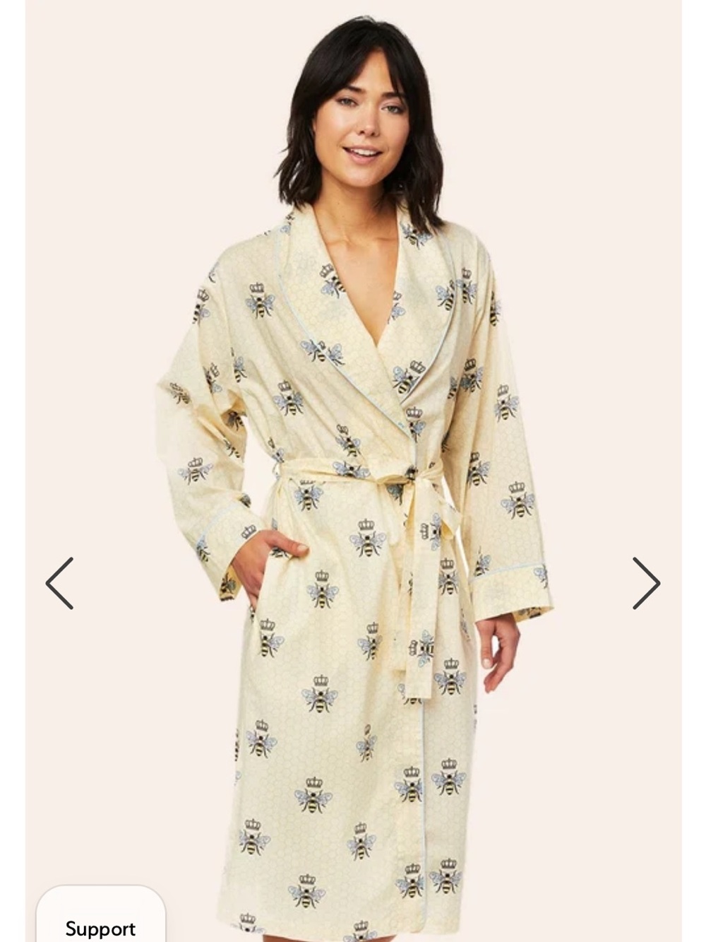 The Cat’s Pajamas queen bee robe in honey, small like new.
